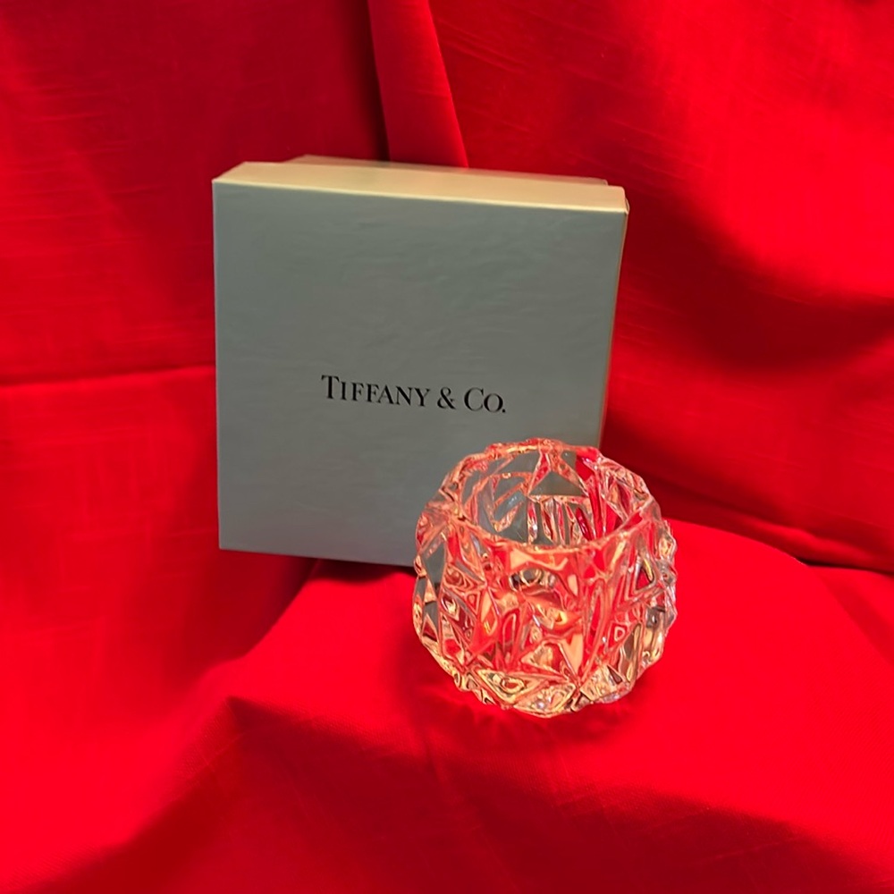 Tiffany & Co rock cut votive candle holder with box - Picture 3 of 9